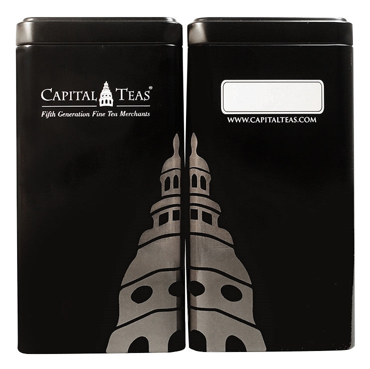Capital Teas Tin 8 oz. (3.5" x 3.5" x 6.875")
