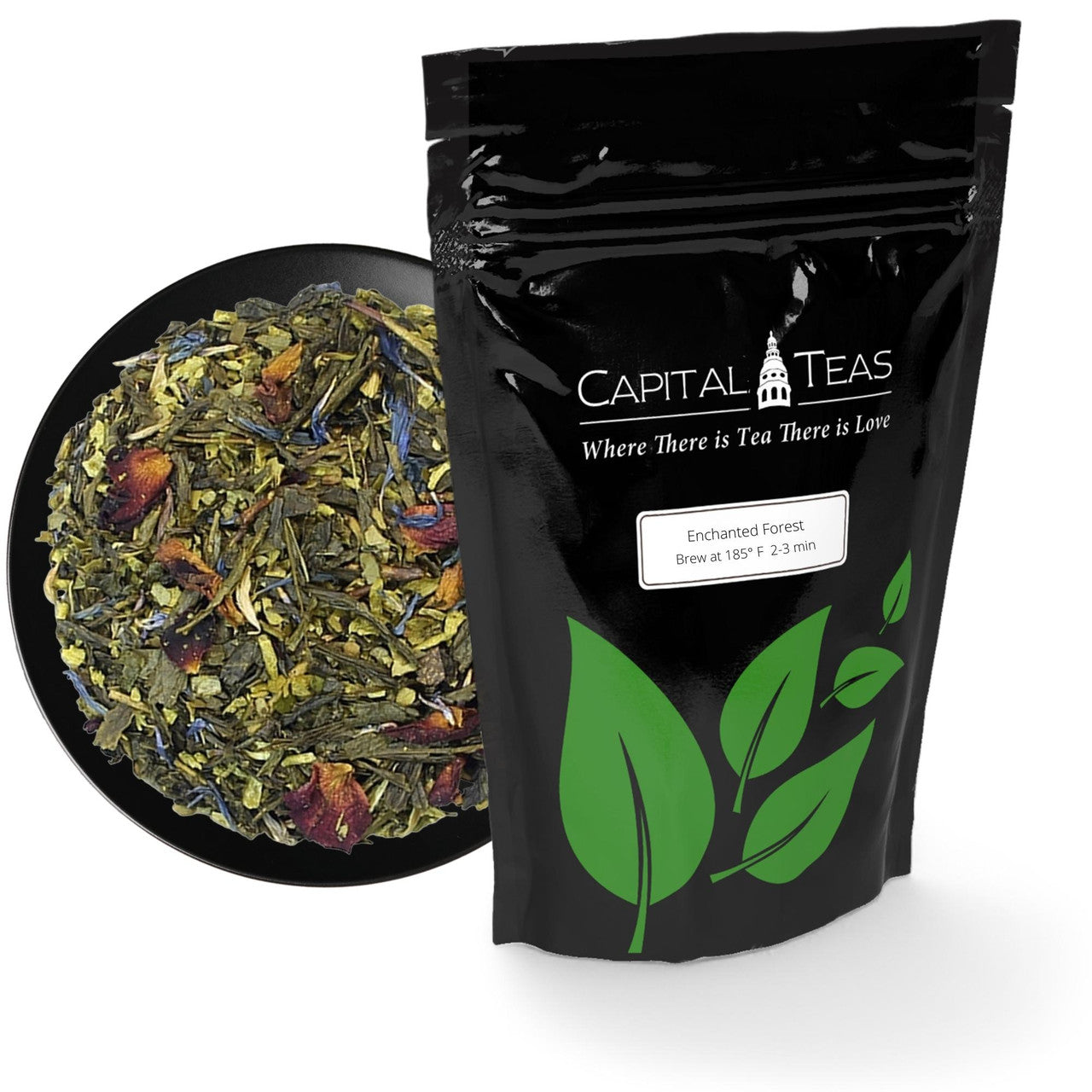 loose leaf tea and the bag that comes in