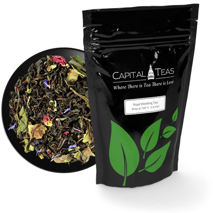 loose leaf Royal Wedding tea and the packaging