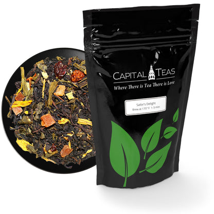 Sailor's Delight tea and packaging