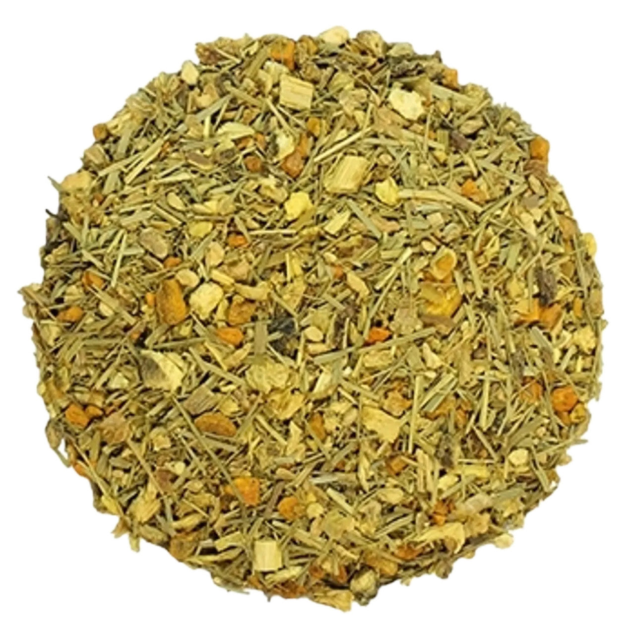 loose herbal turmeric ginger infusion