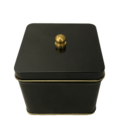 Small Hinged Tea Tin (hold 2 oz. tea)